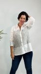 CAMISA CON BAJO PUNTO ESPECIAL TALLA GRANDE BAGORAZ BAGORAZ BLANCO