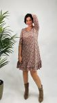 VESTIDO ESTAMPADO VOLANTES EN BAJO LILI DUDU COTTON W U