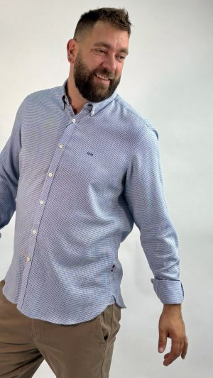 CAMISA MOTAS AZULES HOMBRE GENDIVE GENDIVE AZUL 32