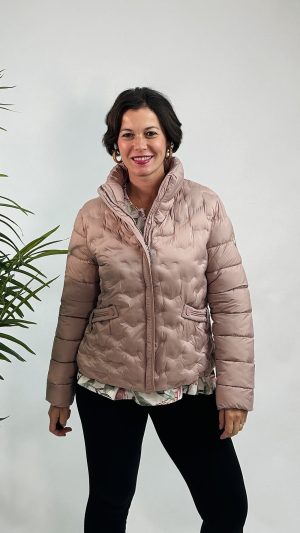 PARKA CORTA VINILO MODA MUJER OPCION ROSA 109.99