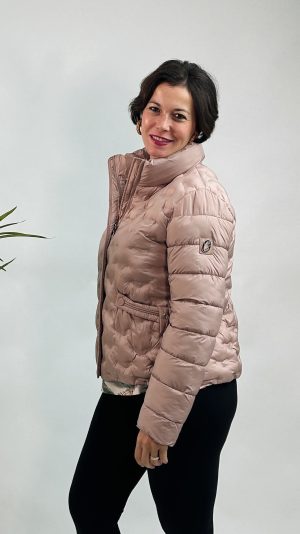 PARKA CORTA VINILO MODA MUJER OPCION ROSA 30