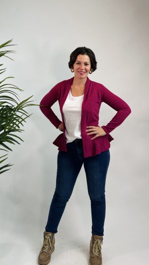 CHAQUETA VOLANTES OTOÑO ROCIO MORADO 44.99